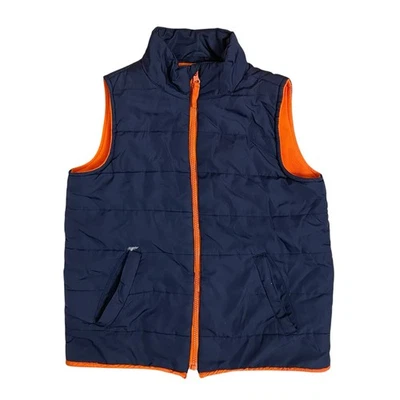 Colete acolchoado The Children’s Boys azul marinho forrado de lã tamanho médio - Imagem 1 de 4