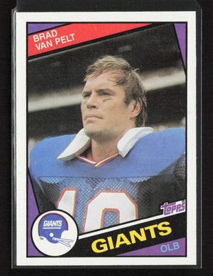 1984 Topps #323b Brad Van Pelt New York Giants Near Mint or Better - Image 1 of 2