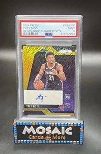 2024 Prizm Yves Missi Rookie Signatures Gold Shimmer FOTL SSP /10 RC PSA 9 MINT - Picture 1 of 2