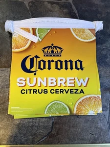 🔥Nuevo Banner Cadena Cerveza Cítricos Corona Extra Sunbrew 19' Doble Cara - Imagen 1 de 2