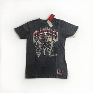 Mitchell & Ness Mens Florida Panthers NHL Crease Lightning Tee - Picture 1 of 5