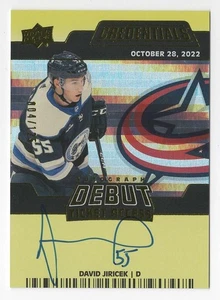 2022-23 Credentials Rookie Debut Ticket Access Yellow Auto David Jiricek 004/125 - Picture 1 of 1