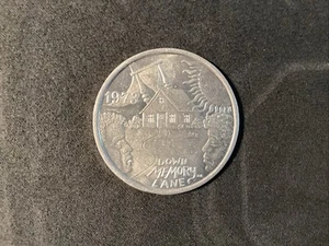 1973 Down Memory Lane brushed aluminum Mardi Gras doubloon - Picture 1 of 2