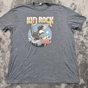 Camisa Kid Rock Para Hombres 3XL Gris Born Free Eagle Gráfico Camiseta Gildan Estilo Suave - Imagen 1 de 7