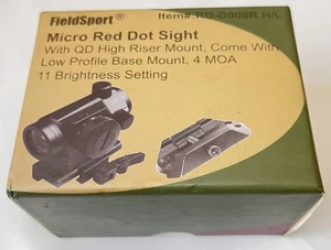 FSI FieldSport Micro Red Dot Sight with QD Riser Mount, Dual Layers of Glass - Picture 1 of 14