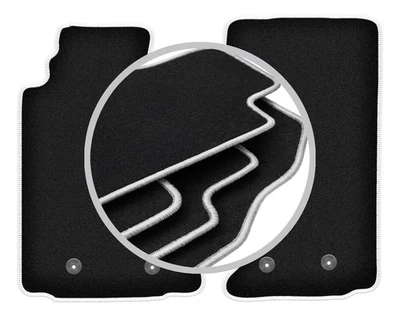 Tapis de sol en Velours noir pour Mazda MX-5 III 2005-2015 set 2-pcs - Photo 1/4