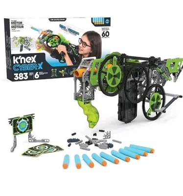 K'NEX Cyber-X C10 Crypto Crank with Motor 383 Pieces, 6 Builds, 10 Targets KNEX  - Image 1 of 4