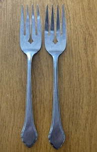 Lot Of 2 Oneida Rogers SUMMER MIST AUTUMN GLOW Stainless Forks 6 3/16” - Picture 1 of 4