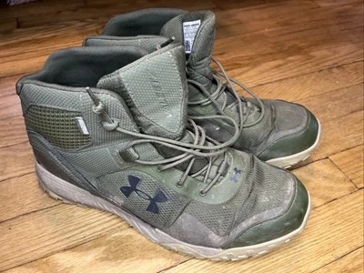 UNDER ARMOUR 5" MEN'S UA GREEN WATERPROOF RTS 1.5 TACTICAL BOOTS Size US 11.5 - Image 1 of 4