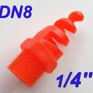 50pcs 1/4" DN8 Polypropylene PP Spiral Cone Spray Nozzle 1/4 " BSPT 0.25" u - Picture 1 of 6