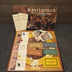 Masterpiece The Art Auction Board Game Parker 1970 Vintage Game With Instruction - Picture 1 of 23
