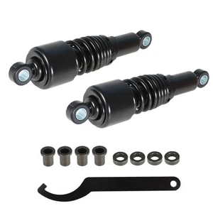 Pair 10.5'' 267mm Black Rear Shocks Fit For Sportster 883 1200 - Foto 1 di 9