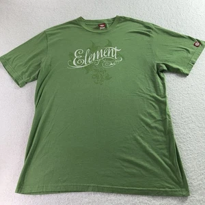 Vintage Y2K Element T-Shirt Size Medium Nature Skater Green Made In USA - Picture 1 of 9
