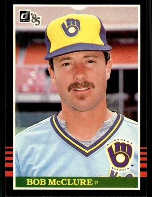 1985 Donruss Bob McClure Milwaukee Brewers #536 - Image 1 of 2