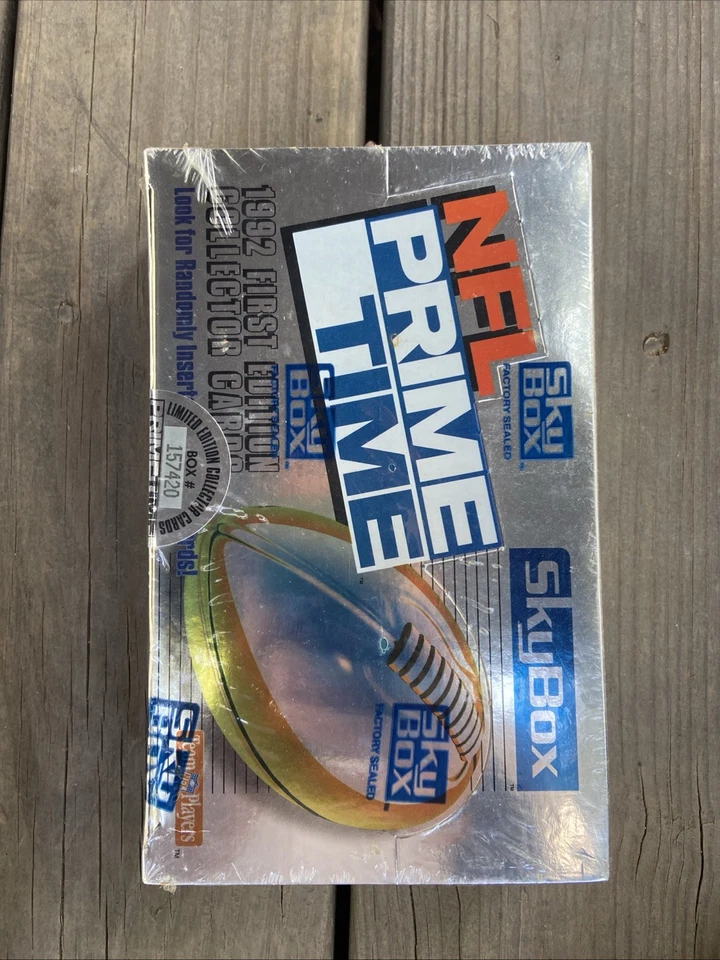 1992 SkyBox NFL Prime Time First Edition Football Box FACTORY SEALED - Image 1 of 4