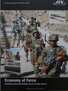 6/10 PUB 4 PAGES ATK US AFGHAN TROOPS AMMUNITIONS ARTILLERY MISSILES ORIGINAL AD - Imagen 1 de 3