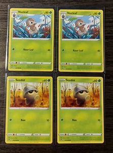 2x Nuzleaf 011/185 & 2x Seedot 010/185 Pokemon card Vivid Voltage NM - Picture 1 of 1