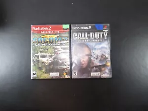 2 PlayStation 2 Games: Call of Duty Finest Hours, SOCOM 3: U.S. Navy SEALS (RCD) - Picture 1 of 4