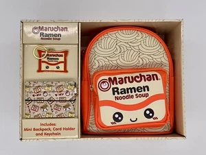 Neu Mad Engine Maruchan Ramen Nudel Mini Rucksack Schlüsselanhänger Kartenhalter Kit  - Bild 1 von 8