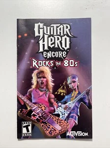 Playstation 2 PS2 Instruction Manual Guitar Hero Encore Rocks The 80s - Picture 1 of 2