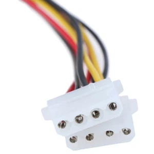 15Pin SATA Male to Double 4 Pin Molex Female IDE HDD Power HardDrive CableA.Z0 - Picture 1 of 12