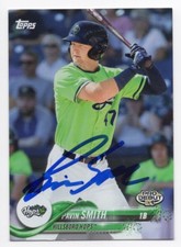 PAVIN SMITH Signed Autographed 2018 Topps Pro Debut Card Hillsboro Hops RC #167
