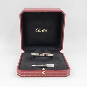 Authentic CARTIER 1993 18k "LOVE" Bangle in box with screwdriver - size 16 - Picture 1 of 8