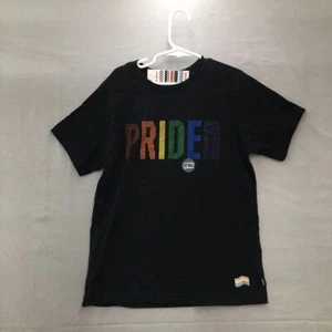 New Vans Kids Classic Fit Pride Short Sleeve Black Shirt Size 7/XL Casual - Picture 1 of 12