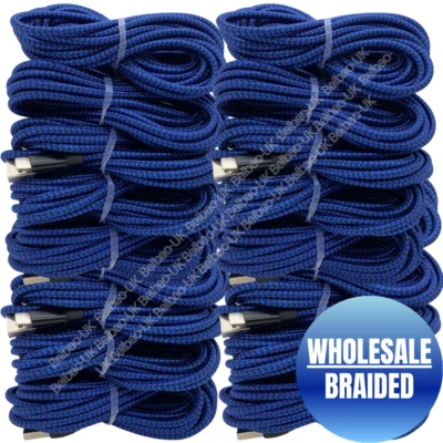 Bulk Fast Charger Cable Heavy Duty Lot For iPhone 14 13 12 11 XR 8 Charging Cord - Image 1 of 4