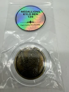 NEW Disney Parks 2024 Star Wars Medallion Coin Kylo Ren 139 Disneyland - Picture 1 of 3