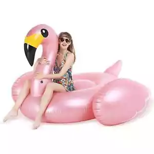 Giant Inflatable Flamingo Pool Float – Summer Beach Lounge Raft for Adults - Picture 1 of 6