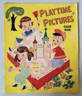 Vintage 1958 Children's PLAYTIME PICTURES Color Coloring Book, Stephens Publ.