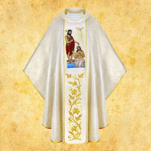 Casulla bordada "Bautismo de Jesús" - Imagen 1 de 5