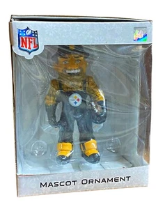 Pittsburgh Steelers Maskottchen Spieler Weihnachtsschmuck Neu im Karton - Bild 1 von 3