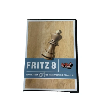 FRITZ 8 Chess Playing Software Chessbase PC CD-ROM 2004 Program That Has It All - Image 1 of 4