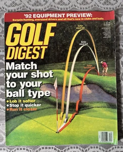 GOLF DIGEST MAGAZINE December 1991 Match Your Shot To Your Ball Type - Picture 1 of 13