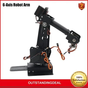 6-Achsen Roboterarm Roboterarm + 4 Stück MG996R Servos + 2 Stück MG90S Servos pe66 - Bild 1 von 9