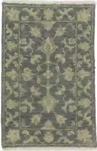 2X3 ft Transitional Floral Wool Rug Oriental Entryway Bathroom Bedroom Carpet - Picture 1 of 14