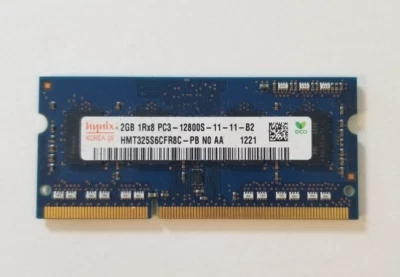 Hynix 2GB PC3-12800S DDR3-1600MHz HMT325S6CFR8C-PB Laptop Memory - Image 1 of 2