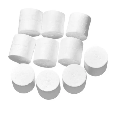 10pcs Styrofoam Foam Cylinder Shape Ornaments for Party Decoration 3.9x3.9cm - Image 1 of 4