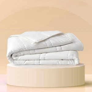 Weighted Comforter for Adults 15 Lb Full/Queen (Pebble White, 90"X90") | Cooling - Picture 1 of 10