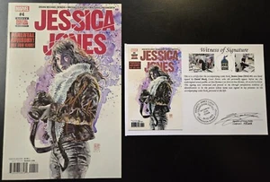 Jessica Jones (2016) #4 SIGNED by David Mack with Notarized Witness of Signature - Picture 1 of 6