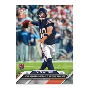 Tarjeta de fútbol americano Caleb Williams - 2024 Topps AHORA #2 - 1ª victoria en NFL Debut Bears RC - Imagen 1 de 2