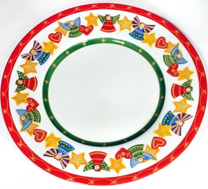11 Zoll Teller Es ist Weihnachten von CHRISTOPHER RADKO Portugal Engel Herzen Stern - Bild 1 von 4