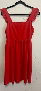 Vestido SHEIN Rojo Mujer Talla L Fiesta Cóctel Volantes Correas Bebé Muñeca - Imagen 1 de 8