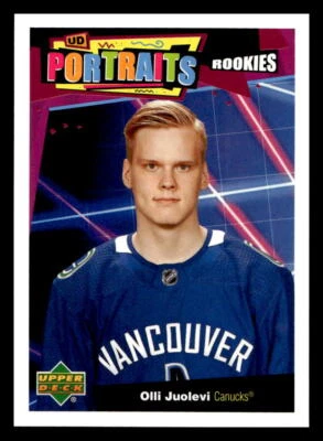 2020-21 Upper Deck #P-59 Olli Juolevi UD Portraits - Image 1 of 2