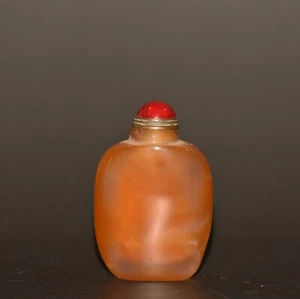 Colección temprana de adornos de botella de tabaco cuadrados planos de ágata de colores naturales - Imagen 1 de 9