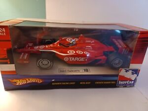 Hot Wheels IndyCar Dario Franchitti 1:24 Scale #10 Target Red Metal Body (NIB)