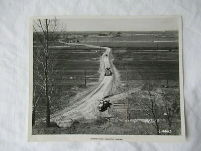  IH International Harvester scrapers real PHOTO 8x10" - Image 1 of 2