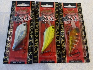 (LOT OF 3) LUCKY CRAFT KJ FLAT 1.5 3/8oz. MULTIPLE COLORS NIP - Picture 1 of 3